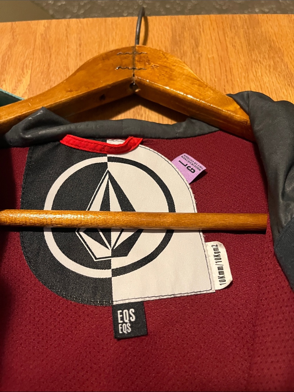 Volcom Colorblock Ski Jacket in Red, Mint & Gray - Picture 2 of 14